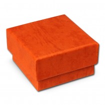 SD Schmuckschachtel orange Geschenk-Verpackung 40x40x25mm Etui VE3042O