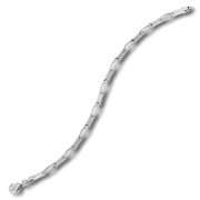 Balia Damen Armband 925 Silber matt und poliert 18,5cm BAA0014SM