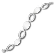 Balia Damen Armband 925 Silber matt und poliert 18,5cm BAA0018SM