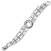 Balia Damen Armband 925 Silber matt und poliert 18,5cm BAA0028SP