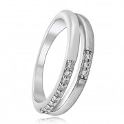 Balia Damen Ring Double aus 925 Silber mit Zirkonia Gr.60 BAR021W60