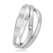Balia Damen Fashion Ring aus 925 Silber Zirkonia weiß Gr.62 BAR025W62