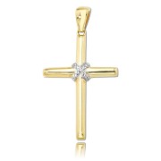 Balia Damen Kettenanhänger aus 333 Gelbgold mit Zirkonia BGH0007GW