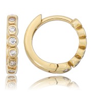Balia Damen Creolen aus 333 Gelbgold mit Zirkonia BGO0058GW