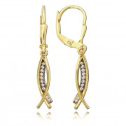 Balia Damen Ohrhänger aus 333 Gelbgold mit Zirkonia BGO0061GW