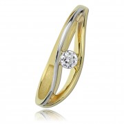 Balia Damen Ring aus 333 Gelbgold mit Zirkonia Gr.54 BGR003G54