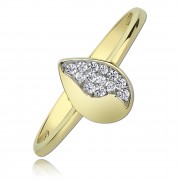 Balia Damen Ring aus 333 Gelbgold mit Zirkonia Gr.56 BGR014G56