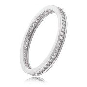 Balia Damen Ring Zirkonia einreihig Weißgold Gr.54 BGR025W54
