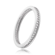 Balia Damen Ring Zirkonia einreihig Weißgold Gr.56 BGR025W56