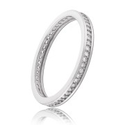 Balia Damen Ring Zirkonia einreihig Weißgold Gr.58 BGR025W58
