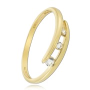 Balia Damen Ring aus 333 Gelbgold mit Zirkonia Gr.60 BGR031G60