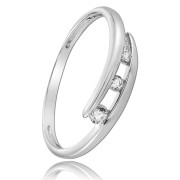 Balia Damen Ring aus 333 Weißgold mit Zirkonia Gr.58 BGR031W58