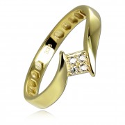 Balia Damen Ring aus 333 Gelbgold mit Zirkonia Gr.54 BGR054G54