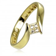 Balia Damen Ring aus 333 Gelbgold mit Zirkonia Gr.56 BGR054G56