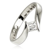 Balia Damen Ring aus 333 Weißgold mit Zirkonia Gr.54 BGR054W54