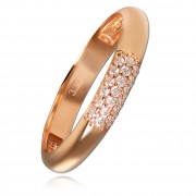 Balia Damen Ring aus 333 Rosegold 3-reihig mit Zirkonia Gr.56 BGR064R56