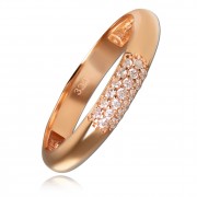 Balia Damen Ring aus 333 Rosegold 3-reihig mit Zirkonia Gr.62 BGR064R62