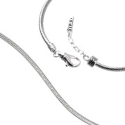 Carlo Biagi 22cm Karabiner Bead Armband Silber mit extra Clip BRLEX22