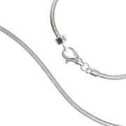 Carlo Biagi 22cm Karabiner Bead Armband Silber mit Silberclip BRLS22