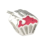 Carlo Biagi Kidz Bead Muffin pink 925 Beads für Armband KBE070