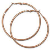 Amello Creole 62mm rose Edelstahl Damen Ohrring ESOS72E