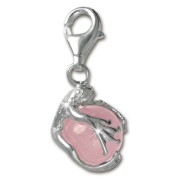 SilberDream 925 Charm Frosch Kugel rosa Armband Anhänger FC244P