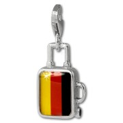 SilberDream Charm Koffer Deutschland 925er Armband Anhänger FC881F