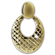 GoldDream Kettenanhänger Oval 333 Gelbgold Damen Anhänger Echtschmuck GDH521SY