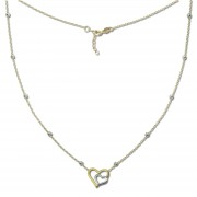 GoldDream Damen Colliers Halskette Herzen 42-44cm Gelbgold 8 Karat GDK50345T