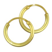 GoldDream Gold Creole 11mm Ohrring 333er Gelbgold Echtschmuck GDO0020Y