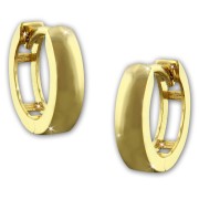 GoldDream Creole matt 13mm Ohrring 333er Gelbgold Echtschmuck GDO5141Y