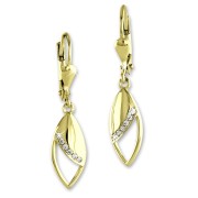 GoldDream Ohrhänger Tropfen Zirkonia Ohrring 333 Gold Echtschmuck GDO556WY