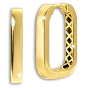 GoldDream Creole Square Ohrring 333er Gelbgold Echtschmuck GDO5713Y