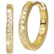 GoldDream Creole Zirkonia Ohrring 333 Gold Damen Echtschmuck GDO5718Y