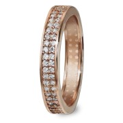 GoldDream Gold Ring Gr.60 Zirkonia weiß 333er Rosegold GDR514E60