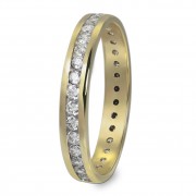 GoldDream Gold Ring Gr.56 Zirkonia weiß 333er Gelbgold GDR520Y56