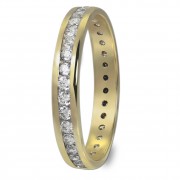 GoldDream Gold Ring Gr.60 Zirkonia weiß 333er Gelbgold GDR520Y60