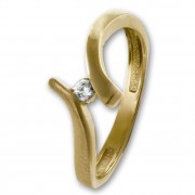 GoldDream Gold Ring Wave Zirkonia Gr.54 333er Gelbgold GDR531Y54