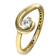 GoldDream Gold Ring Zirkonia Gr.58 333er Gelbgold Damen GDR569Y58