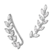 SilberDream Ear Cuff Ranke Zirkonia Ohrringe Ohrklemme 925 Silber GSO429W