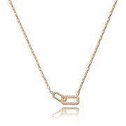 Balia Halskette plain Zirkonia Karabinerverschluss Balia Halsketten JBEK105V