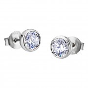 LOTUS Silver - Damen Ohrring Zirkonia weiß Ohrstecker aus 925 Silber JLP1272-4-1
