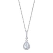 LOTUS Silver Halskette Zirkoniastein Silber Zirkonia Pure Essential JLP1592-1-1