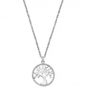 LOTUS Silver - Damen Halskette Lebensbaum weiß aus 925 Silber JLP1778-1-1