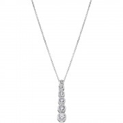 LOTUS Silver - Damen Halskette Zirkonia weiß aus 925 Silber JLP1915-1-1