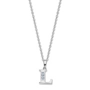 LOTUS Silver Halskette Buchstabe L 925 Silber Lotus Silver Trendy JLP3054-1-L