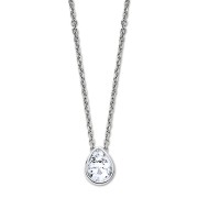 LOTUS Silver Halskette Tropfen 925 Silber Zirkonia Pure Essential JLP3079-1-1