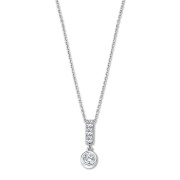 LOTUS Silver Halskette 925 Silber weiß Zirkonia Pure Essential JLP3083-1-1
