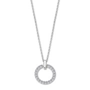 LOTUS Silver Halskette 925 Silber weiß Zirkonia Pure Essential JLP3100-1-1