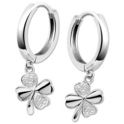 LOTUS Silver Creolen Kleeblatt 925 Silber Zirkonia Lotus Trendy JLP3108-4-2